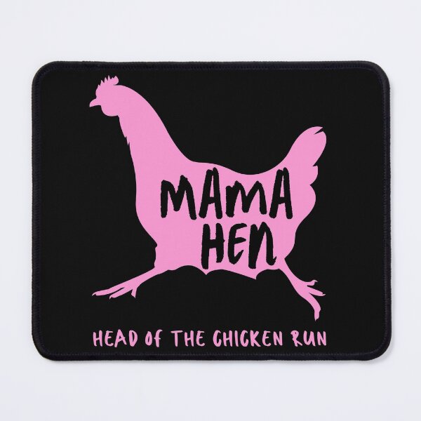 Item preview, Mama Hen. Head Of The Chicken Run. Lilac Chicken Silhouette, Handwritten Text designed and sold by JellyBeenzz.