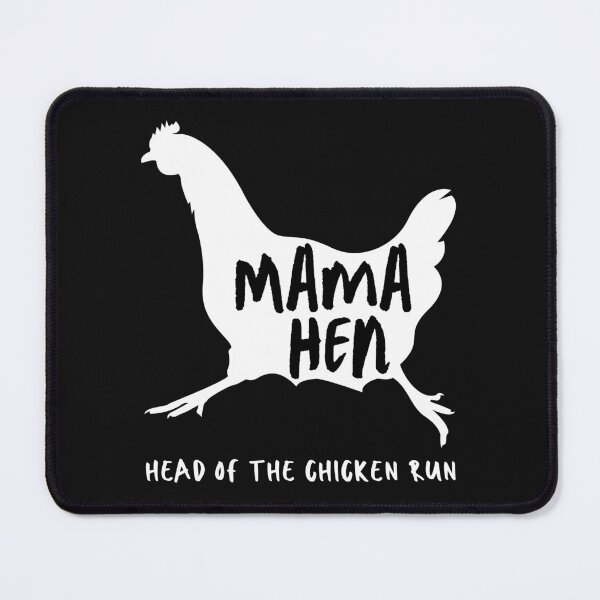 Item preview, Mama Hen. Head Of The Chicken Run. White Chicken Silhouette, Handwritten Text designed and sold by JellyBeenzz.