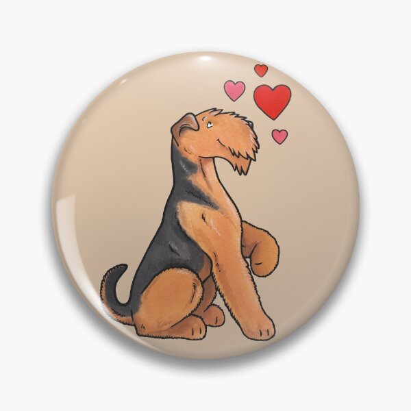 Artikelvorschau, Airedale Terrier Liebe entworfen und verkauft von animalartbyjess.