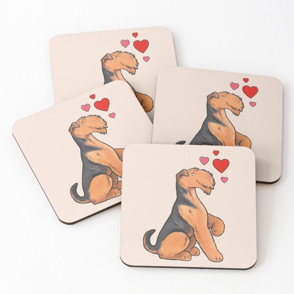 Item preview, Airedale Terrier Love designed and sold by animalartbyjess.