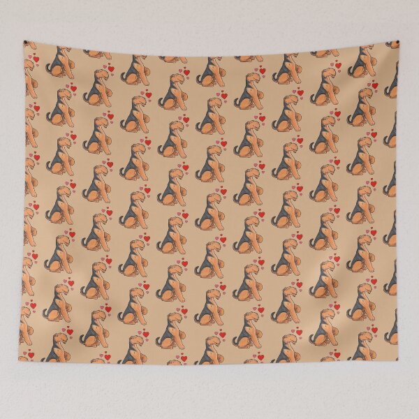Item preview, Airedale Terrier Love designed and sold by animalartbyjess.