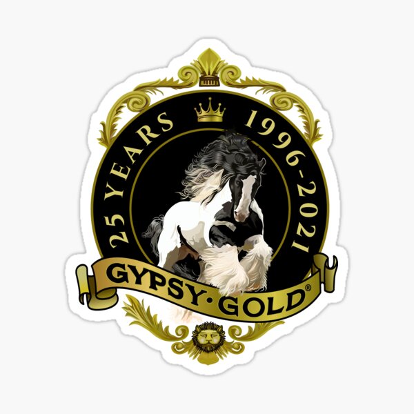 Gypsy Gold 25 Year Anniversary logo  Sticker