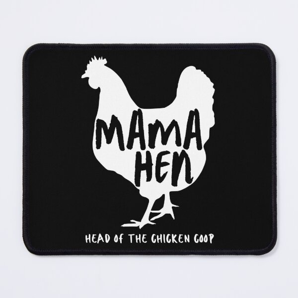 Item preview, Mama Hen. Head Of The Chicken Coop. White Chicken Silhouette, Handwritten Text designed and sold by JellyBeenzz.