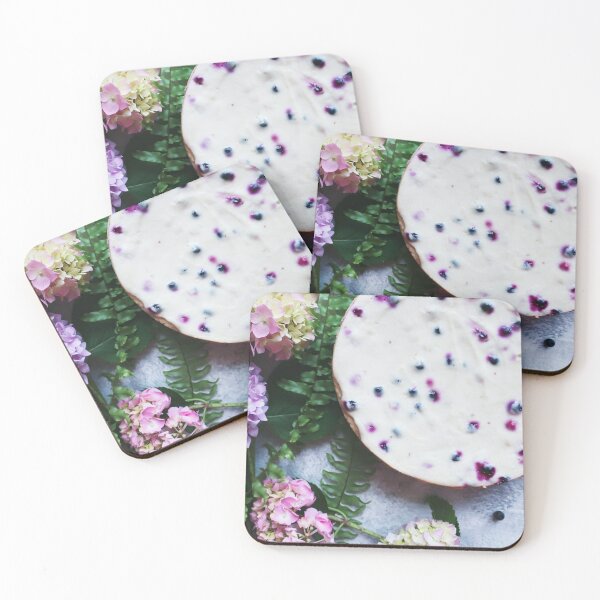 Item preview, Photo artwork: Hydrangea flowers, Painted background, Blueberry Cheesecake designed and sold by GrayCatGraphics.