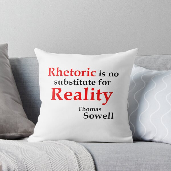 Item preview, Rhetoric is no substitute ... (WhiteT) designed and sold by OleKurmudgeon.