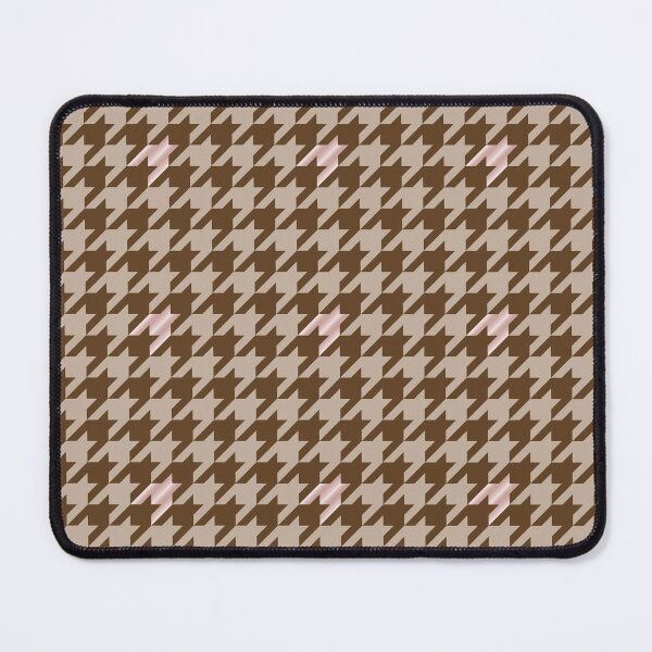 Item preview, Brown Houndstooth with Rose Gold Accent designed and sold by Valerie Bennett.