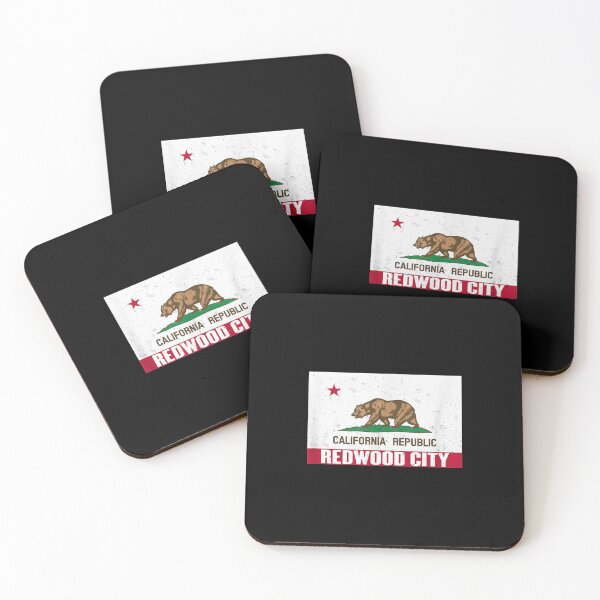 Item preview, Redwood City California Distressed Ca Republic Flag designed and sold by maudean.