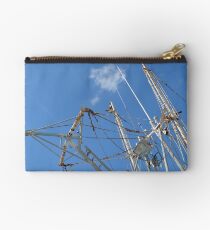 Fishing Boat at Potter's Cay in Nassau, The Bahamas Studio Pouch