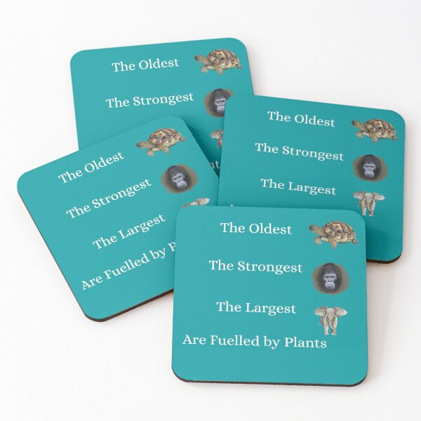 Item preview, Fuelled by Plants Elephant Tortoise Gorilla designed and sold by CreativeBel.