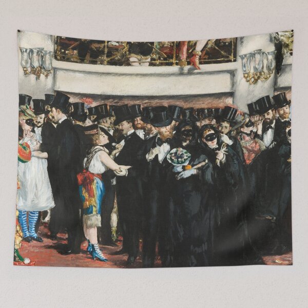 Item preview, Oil Painting Masked Ball at the Opera (1873) by Edouard Manet designed and sold by Designedbysm.