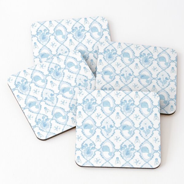 Item preview, Venus Flytrap Motif in China Blue designed and sold by Tippitiwichet.