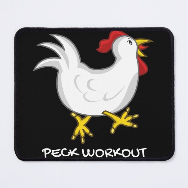 Item preview, Peck workout. (Pec workout). Funny farming, chicken and workout pun. designed and sold by JellyBeenzz.