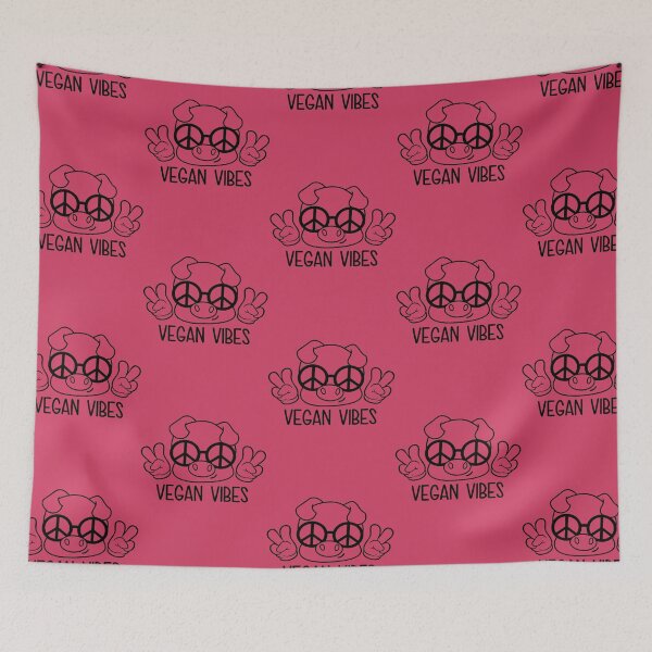 Item preview, Vegan Vibes Peace Pig designed and sold by CreativeBel.