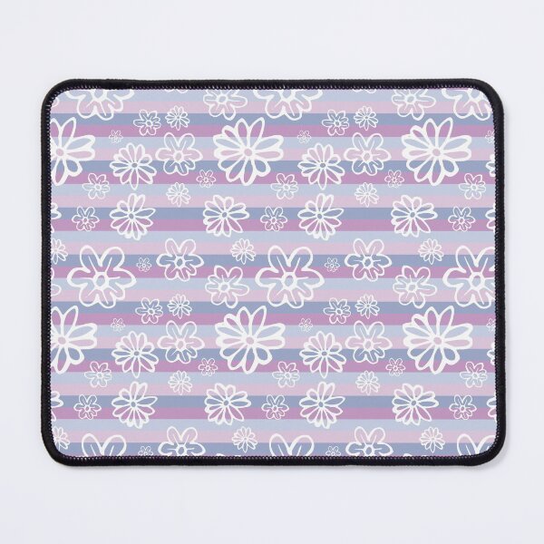 Item preview, Classic flowers of white lines on bands pattern designed and sold by RafaelLima7.