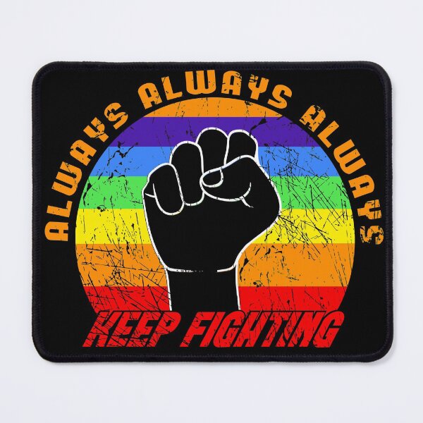 Item preview, Always keep fighting raised fist blackpower colorful designed and sold by steven8899.