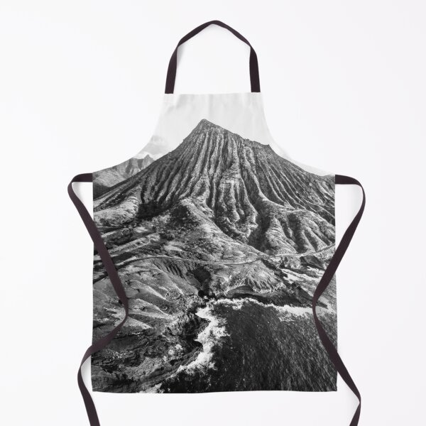 Item preview, Nature, Sea, Ocean, Land, Mountains, Forest, Sky view, Exotic, Tropical, Black and White designed and sold by Magic Love Art Print.