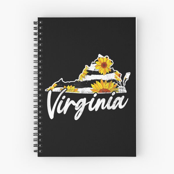 Item preview, Virginia Sunflower Leopard State Map designed and sold by maudean.