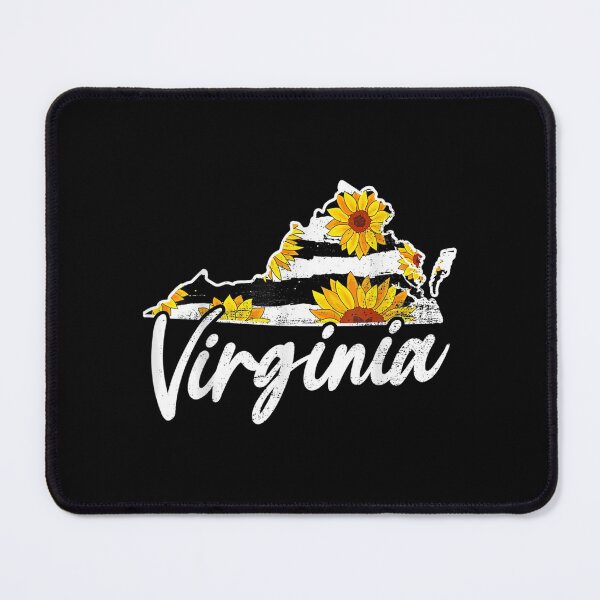 Item preview, Virginia Sunflower Leopard State Map designed and sold by maudean.