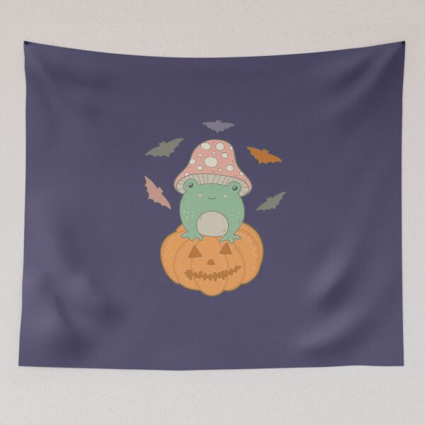 Item preview, Cute Halloween Cottagecore Frog  designed and sold by GrimButterfly.