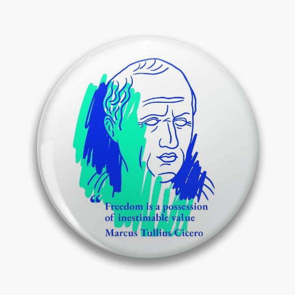 Item preview, Cicero's portrait with quote designed and sold by Cat Print.