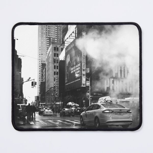 Item preview, New York Streets, New York Taxi, Taxi, New York, Buildings, Black and White designed and sold by Magic Love Art Print.