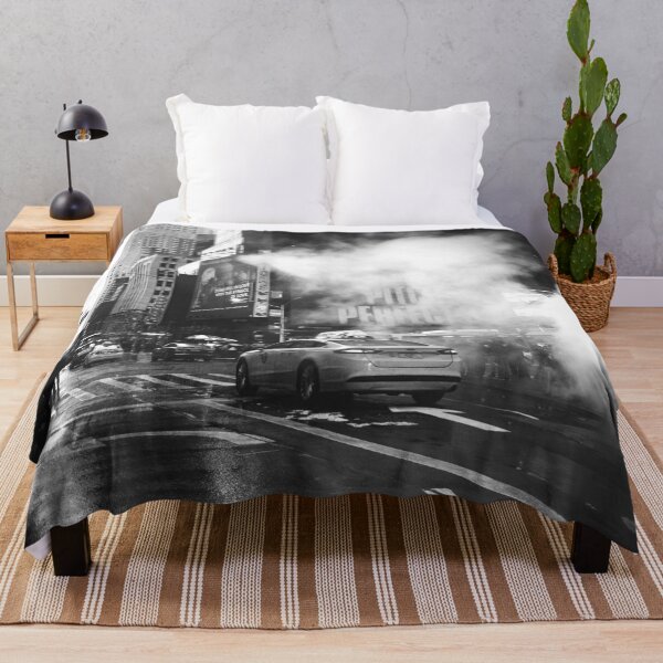 Item preview, New York Streets, New York Taxi, Taxi, New York, Buildings, Black and White designed and sold by Magic Love Art Print.
