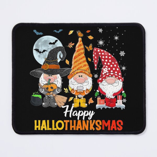 Item preview, Happy hallothanksmas gnomes, gnome lovers, Halloween gnomes, thanksgiving gnomes, Christmas gnomes- Hallothanksmas designed and sold by Designs Of all kinds.