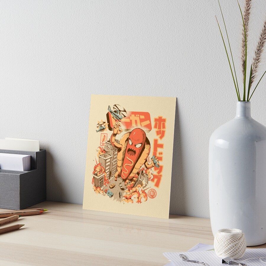 Great Hot Dog Art Board Print
