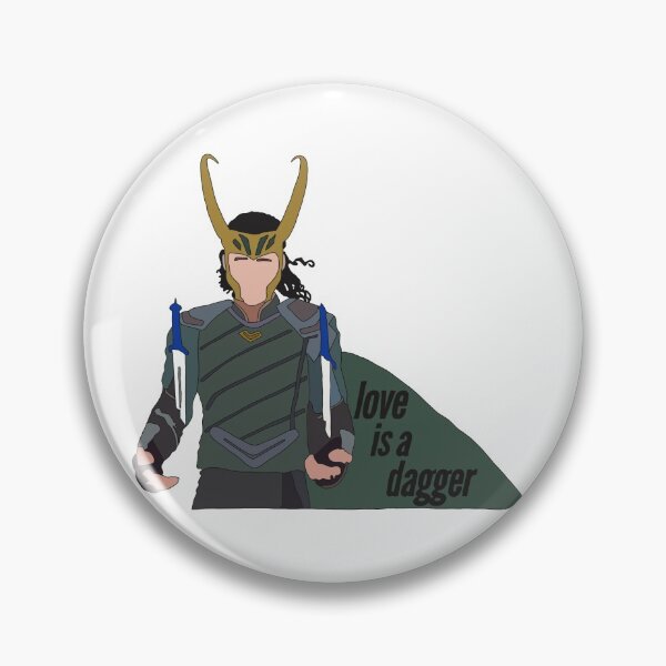 Artikelvorschau, Loki „Liebe ist ein Dolch“ entworfen und verkauft von Casey’s Craftery.