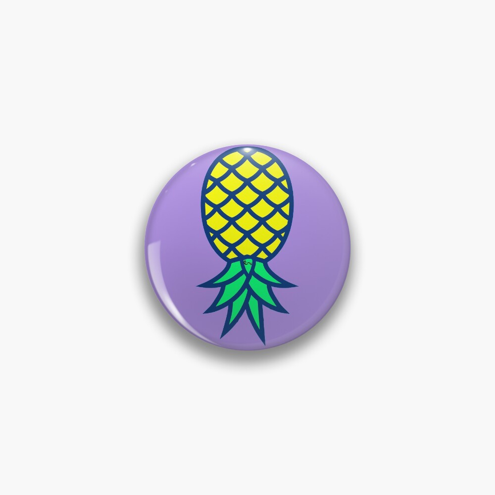 "Upside Down Pineapple Swinger Symbol with Partners ID Swinger Logo