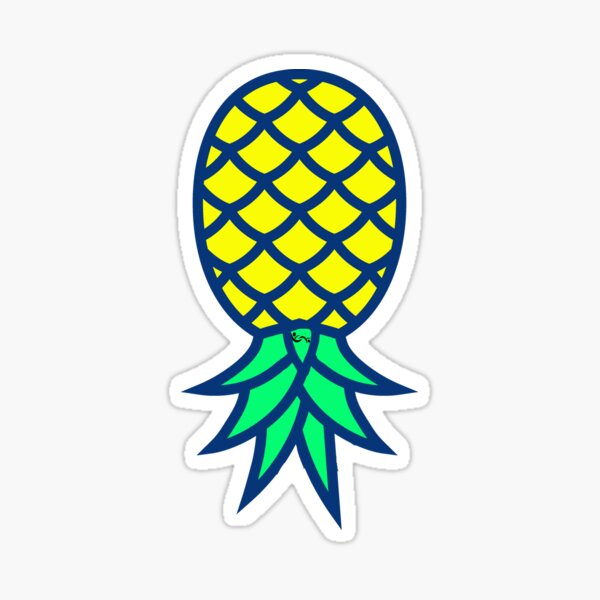 Blue Purple Pineapple Sticker Beach Cup Cooler Car Vehicle Window Bumper  Decal