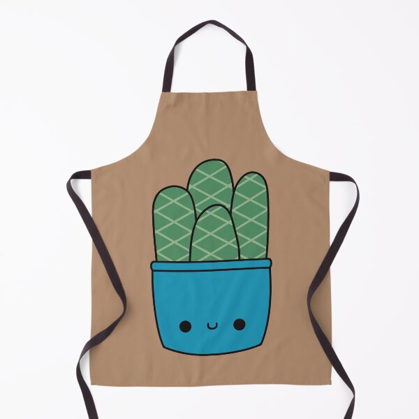 Item preview, Cute Kawaii Cactus In Blue Pot designed and sold by KawaiiByDice.