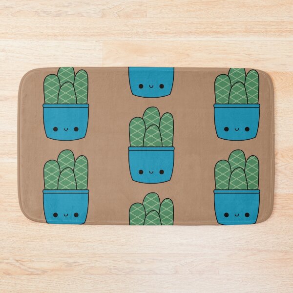 Item preview, Cute Kawaii Cactus In Blue Pot designed and sold by KawaiiByDice.