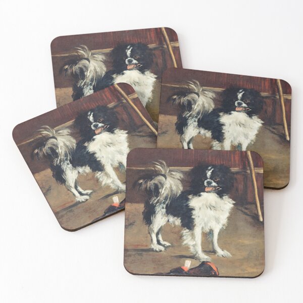 Item preview, Oil Painting Tama, the Japanese Dog (c.1875) by Edouard Manet designed and sold by Designedbysm.