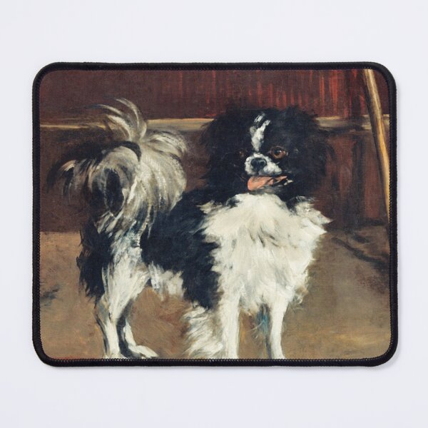 Item preview, Oil Painting Tama, the Japanese Dog (c.1875) by Edouard Manet designed and sold by Designedbysm.