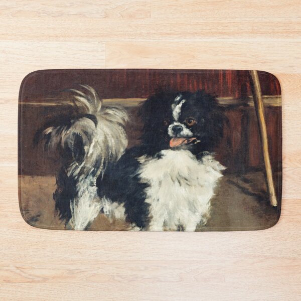 Item preview, Oil Painting Tama, the Japanese Dog (c.1875) by Edouard Manet designed and sold by Designedbysm.