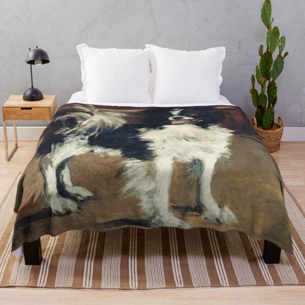 Item preview, Oil Painting Tama, the Japanese Dog (c.1875) by Edouard Manet designed and sold by Designedbysm.