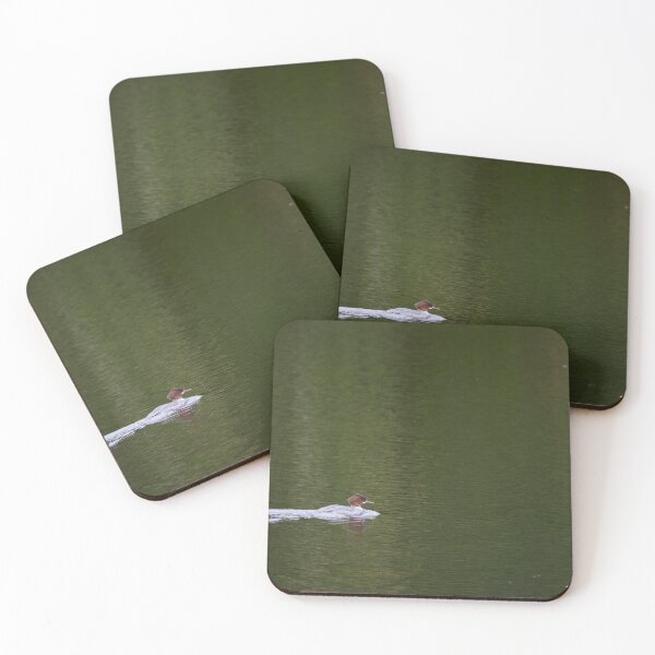 Item preview, Goosander on green designed and sold by Jouko Lehto Photography.