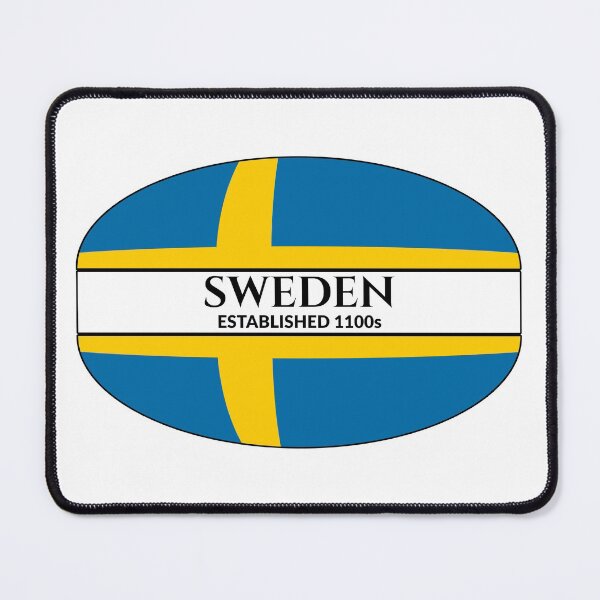 Item preview, Sweden Established 1100s Swedish Flag designed and sold by Worldesigns by Artsiren.