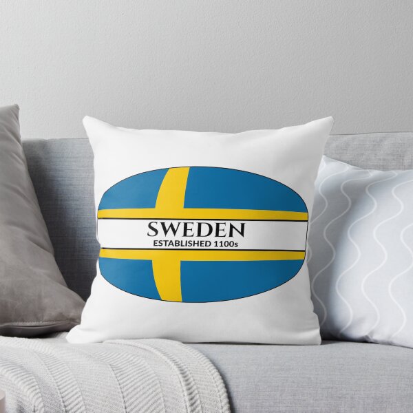 Item preview, Sweden Established 1100s Swedish Flag designed and sold by Worldesigns by Artsiren.