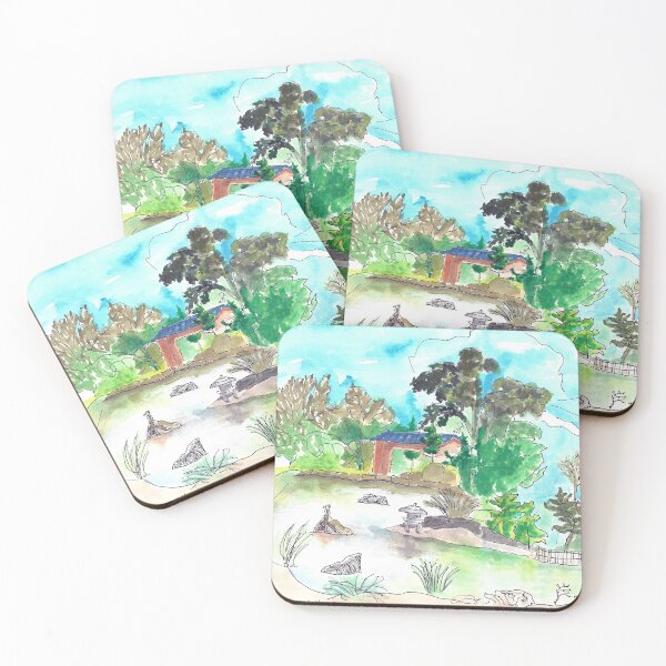 Item preview, Landscape Sketch Shoyoen Japanese Garden designed and sold by Mimi Huang.