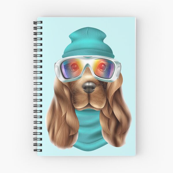 Item preview, Spaniel Dog in glasses and hat, cute spaniel dog designed and sold by Marie Young.