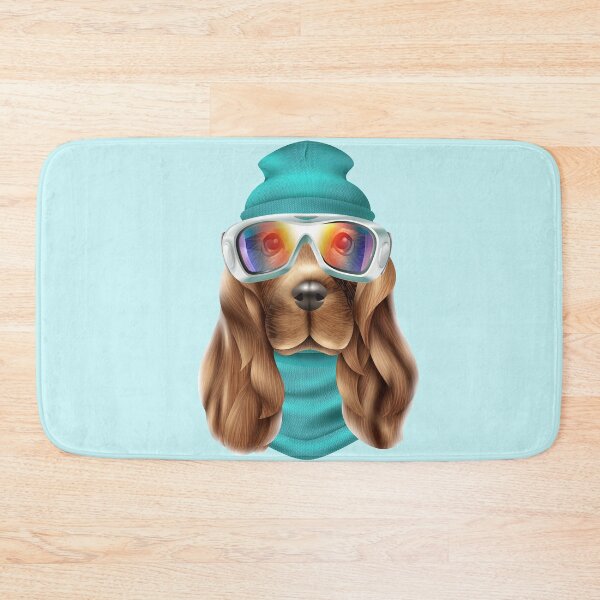 Item preview, Spaniel Dog in glasses and hat, cute spaniel dog designed and sold by Marie Young.