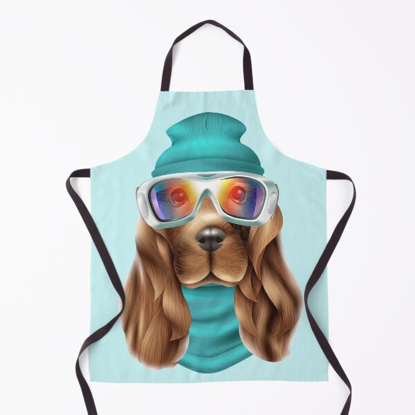 Item preview, Spaniel Dog in glasses and hat, cute spaniel dog designed and sold by Marie Young.