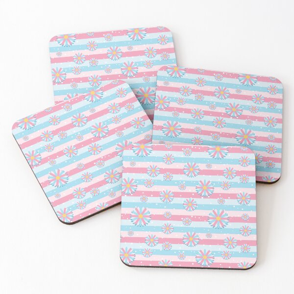 Item preview, Classic colorful flowers on stripes pattern designed and sold by RafaelLima7.