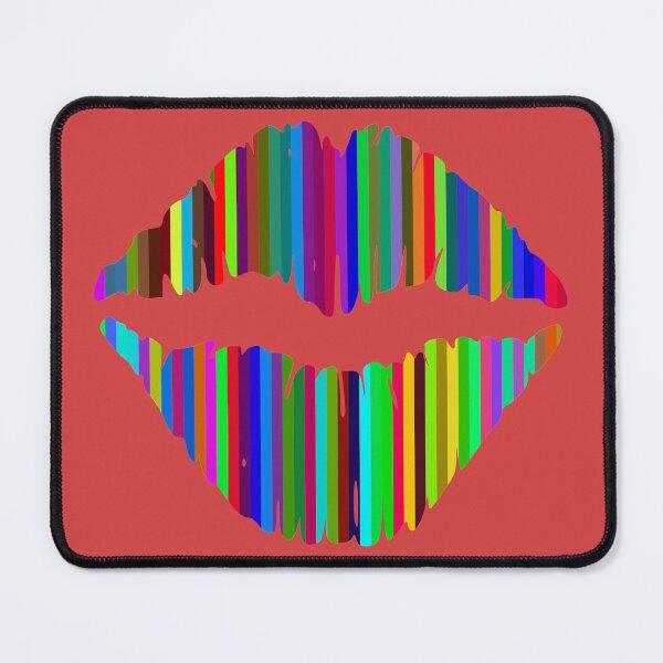 Item preview, Large Pop Art Crayon Lips on Red designed and sold by AlteredAtelier.
