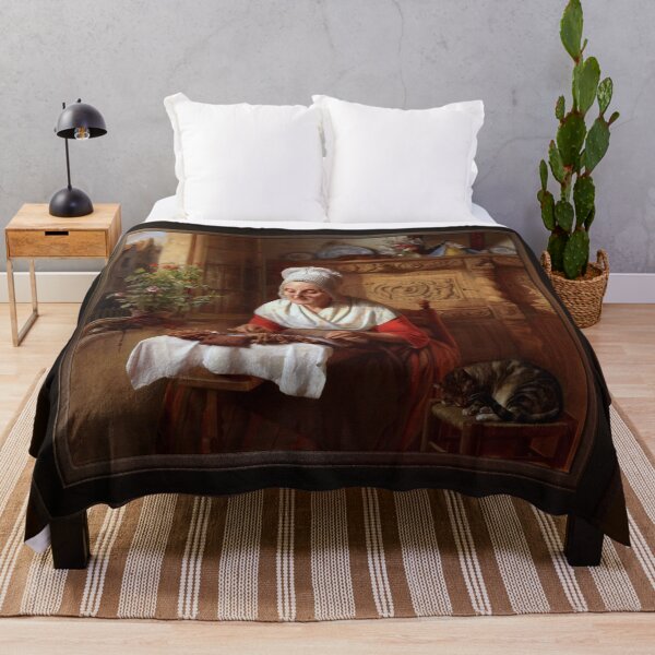 Item preview, The Lace Maker by Josephus Laurentius Dyckmans Classical Art Xzendor7 Old Masters Reproductions designed and sold by Xzendor7 Digital Art Creations.