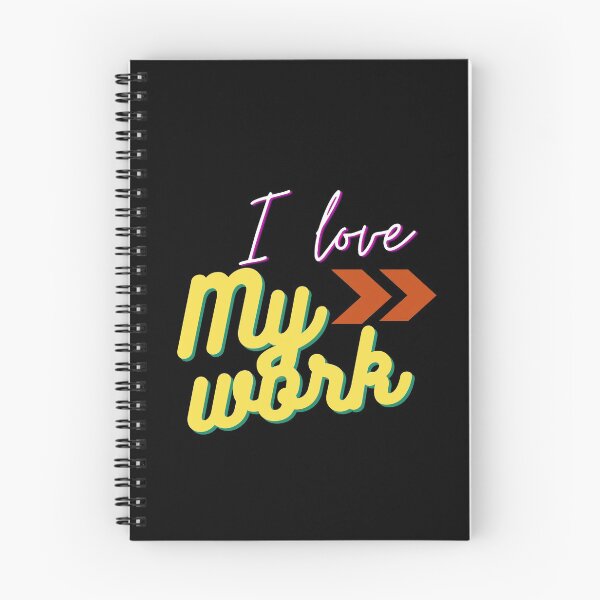 Item preview, I love my work sticker designed and sold by Mergani Art.