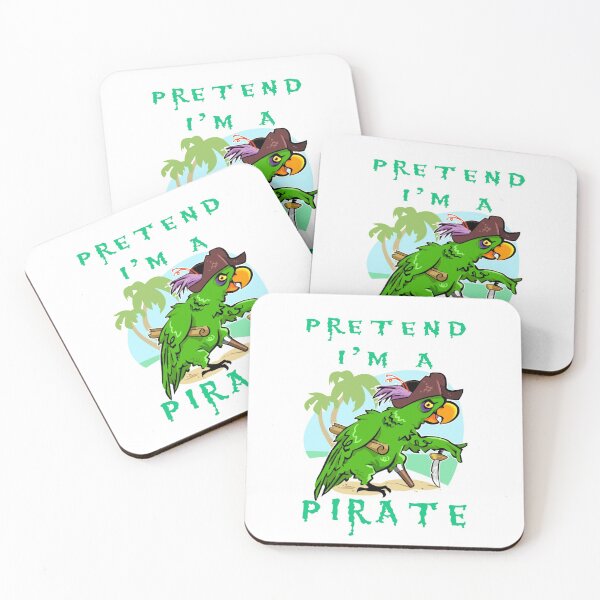 Item preview, Pretend I'm a Pirate Green Parrot Peg Leg Halloween Costume designed and sold by KeysTreasures.