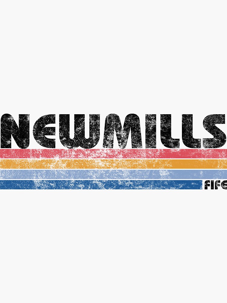 "Newmills, Fife, Scottish Town" Sticker for Sale by kestrelsalmon
